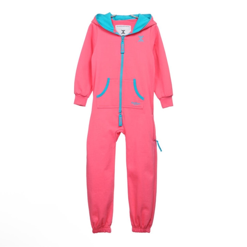 ONEPIECE NORWEGIAN ORIGINAL JUMPSUIT – VGUC Coral Pink & Aqua Blue